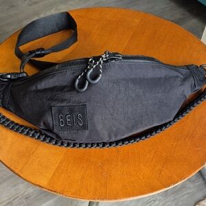 Beis Black Sling/belt Travel Bag. EUC